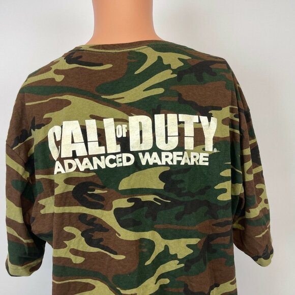 Microsoft Call Of Duty Advanced Warfare Double Sided Camo T Shirt Video Game XL - Picture 1 of 5